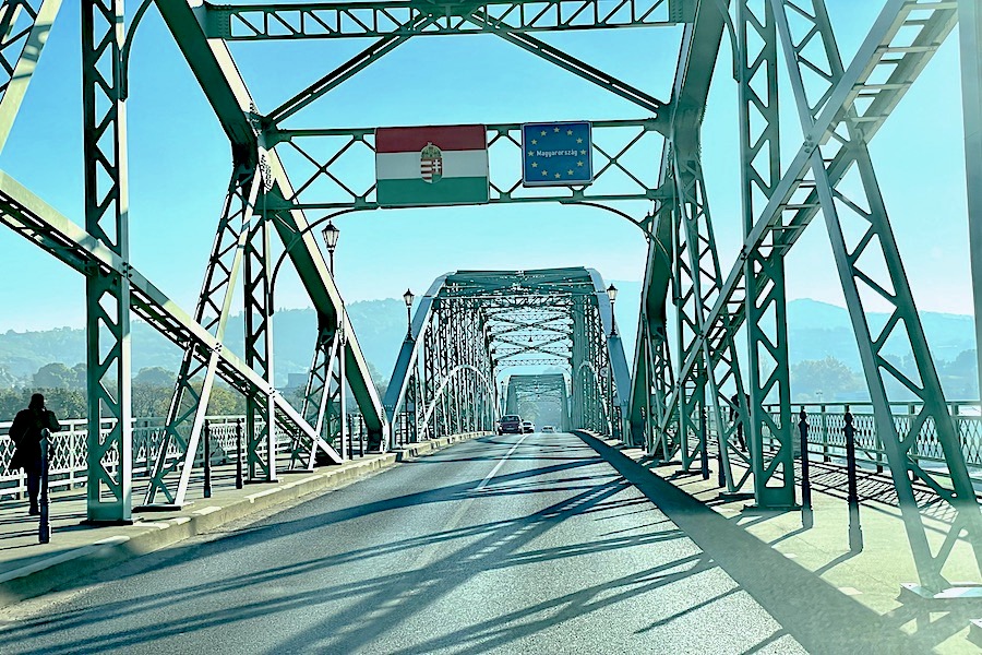 Fahrt nach Cernowitz Grenze Slowakei / Ungarn